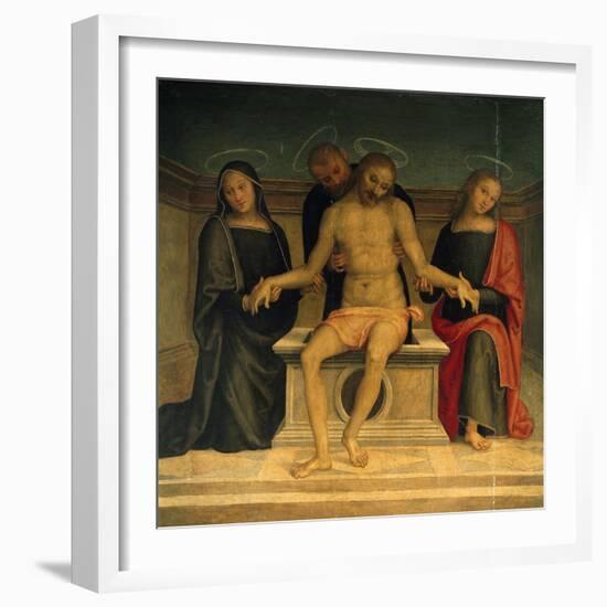 Lamentation over the Dead Christ-Perugino-Framed Giclee Print