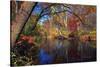 Lamington River At Tewksbury, New Jersey-George Oze-Stretched Canvas
