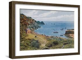 Lamorna Cove, Nr. Penzance-Alfred Robert Quinton-Framed Giclee Print