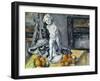 LAmour en platre (Still life with statuette), 1894-Paul Cezanne-Framed Giclee Print