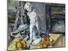 LAmour en platre (Still life with statuette), 1894-Paul Cezanne-Mounted Giclee Print