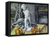 LAmour en platre (Still life with statuette), 1894-Paul Cezanne-Framed Stretched Canvas