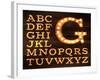 Lamp Alphabet Old Style-anna42f-Framed Art Print