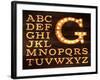 Lamp Alphabet Old Style-anna42f-Framed Art Print