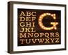 Lamp Alphabet Old Style-anna42f-Framed Art Print