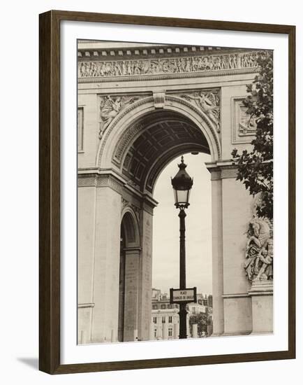 Lamp and Arc de Triomphe-Christian Peacock-Framed Art Print