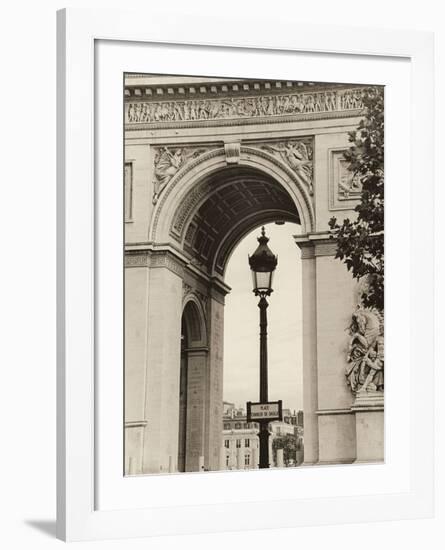 Lamp and Arc de Triomphe-Christian Peacock-Framed Art Print