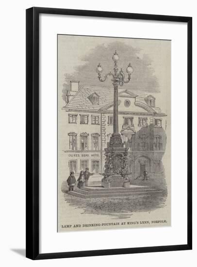 Lamp and Drinking-Fountain at King's Lynn, Norfolk-null-Framed Giclee Print