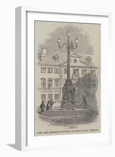 Lamp and Drinking-Fountain at King's Lynn, Norfolk-null-Framed Giclee Print