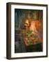 Lamp and Tulips (Oil on Canvas)-Susan Ryder-Framed Giclee Print