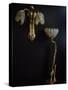 Lamp and Wall Light in Gilded Bronze and Glass in Shape of Lilies-Louis Majorelle-Stretched Canvas