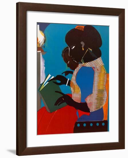 Lamp-Brown V-Romare Bearden-Framed Art Print