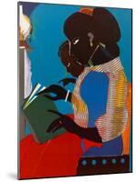 Lamp-Brown V-Romare Bearden-Mounted Art Print