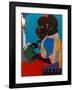 Lamp-Brown V-Romare Bearden-Framed Art Print