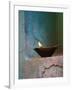 Lamp in a Little Shrine Outside Traditional House, Varanasi, India-Keren Su-Framed Photographic Print