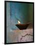 Lamp in a Little Shrine Outside Traditional House, Varanasi, India-Keren Su-Framed Photographic Print