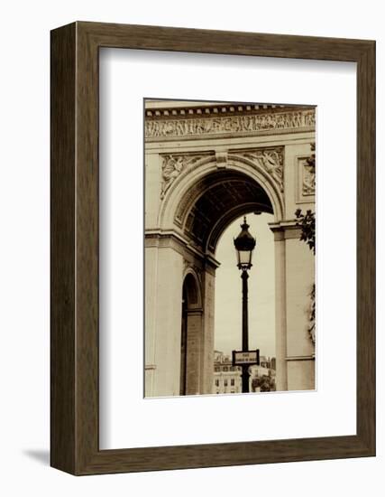 Lamp Inside Arc de Triomphe-Christian Peacock-Framed Art Print