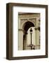 Lamp Inside Arc de Triomphe-Christian Peacock-Framed Art Print