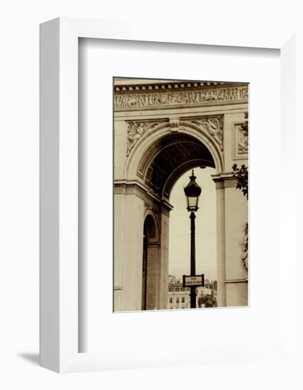 Lamp Inside Arc de Triomphe-Christian Peacock-Framed Art Print
