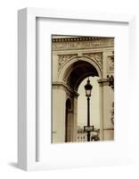 Lamp Inside Arc de Triomphe-Christian Peacock-Framed Art Print