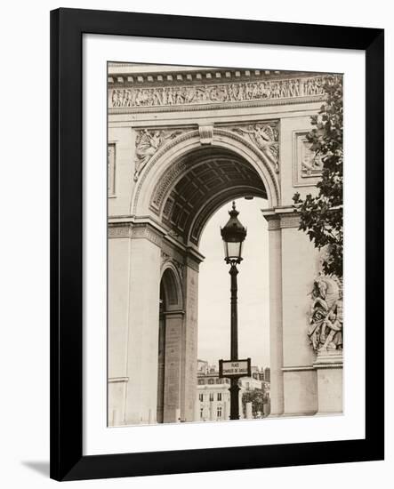 Lamp Inside Arc de Triomphe-Christian Peacock-Framed Giclee Print