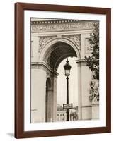 Lamp Inside Arc de Triomphe-Christian Peacock-Framed Giclee Print