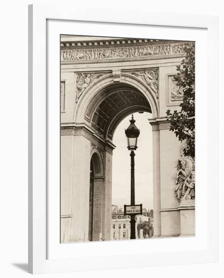 Lamp Inside Arc de Triomphe-Christian Peacock-Framed Giclee Print