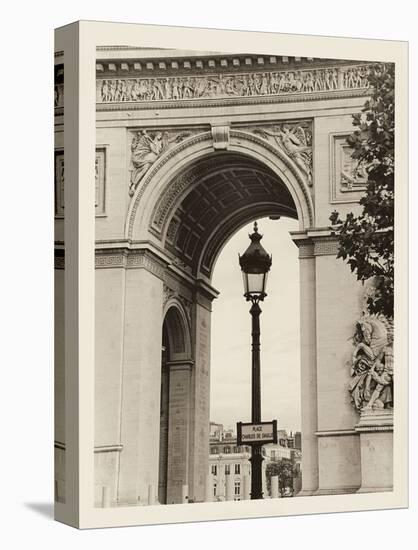 Lamp Inside Arc de Triomphe-Christian Peacock-Stretched Canvas