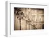 Lamp Posts and Columns at the Louvre Palace, Paris, France-Russ Bishop-Framed Photographic Print