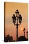 Lamp Posts at Sunset, Paris, France-Russ Bishop-Stretched Canvas