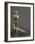 Lampe à pétrole soutenue par un faisan-null-Framed Giclee Print