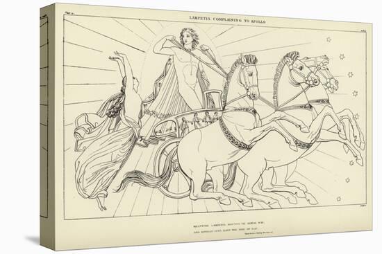 Lampetia Complaining to Apollo-John Flaxman-Stretched Canvas