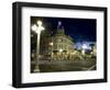 Lampost and Deco Clock Tower in the Art Deco City of Napier, North Island, New Zealand-Don Smith-Framed Photographic Print