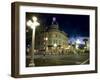 Lampost and Deco Clock Tower in the Art Deco City of Napier, North Island, New Zealand-Don Smith-Framed Photographic Print