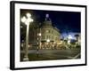 Lampost and Deco Clock Tower in the Art Deco City of Napier, North Island, New Zealand-Don Smith-Framed Photographic Print