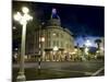 Lampost and Deco Clock Tower in the Art Deco City of Napier, North Island, New Zealand-Don Smith-Mounted Photographic Print