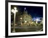 Lampost and Deco Clock Tower in the Art Deco City of Napier, North Island, New Zealand-Don Smith-Framed Photographic Print