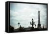 Lampposts & The Eiffel Tower-Erin Berzel-Framed Stretched Canvas