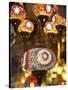 Lamps and Lanterns in Shop in the Grand Bazaar, Istanbul, Turkey-Jon Arnold-Stretched Canvas