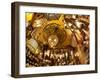 Lamps and Lanterns in Shop in the Grand Bazaar, Istanbul, Turkey-Jon Arnold-Framed Photographic Print