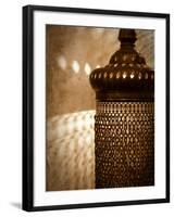 Lamps and Lanterns in Shop in the Grand Bazaar, Istanbul, Turkey-Jon Arnold-Framed Photographic Print