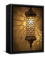 Lamps and Lanterns in Shop in the Grand Bazaar, Istanbul, Turkey-Jon Arnold-Framed Stretched Canvas