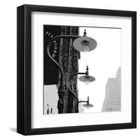 Lamps (B&W)-Erin Clark-Framed Art Print