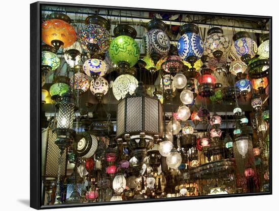 Lamps, Grand Bazaar, Istanbul, Turkey, Europe-null-Framed Photographic Print