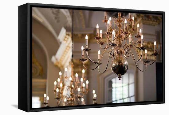 Lamps in Saint Martin in the Fields Church, London-Felipe Rodriguez-Framed Stretched Canvas