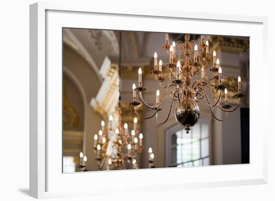 Lamps in Saint Martin in the Fields Church, London-Felipe Rodriguez-Framed Photographic Print