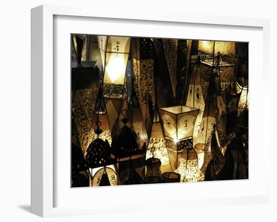 Lamps, Morocco-Pietro Simonetti-Framed Premium Photographic Print