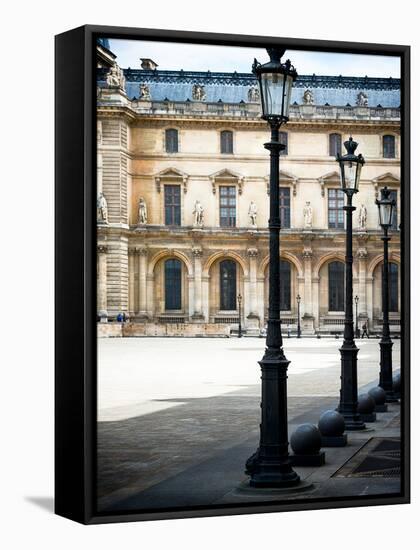 Lamps, the Louvre Museum, Paris, France-Philippe Hugonnard-Framed Stretched Canvas