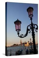 Lamps with evening View of San Giorgio Maggiore.-Terry Eggers-Stretched Canvas