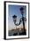 Lamps with evening View of San Giorgio Maggiore.-Terry Eggers-Framed Photographic Print